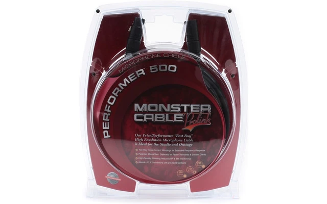 Monster Cable Performer 500 - Cable XLR a XLR - 6 metros 
