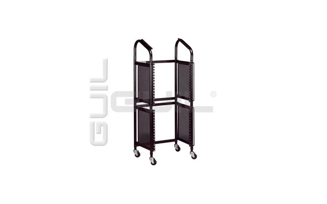 Guil RK-01 Soporte modular plegable para 10 unidades de rack 19” con 4 ruedas giratorias