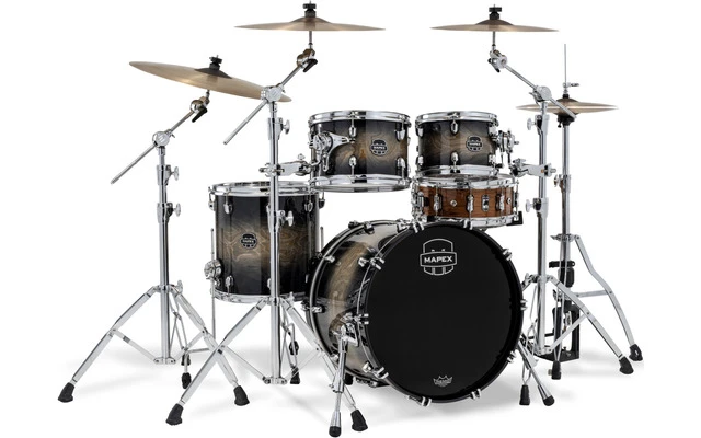 Mapex SR504XZXG Drum Set Saturn Vi Black Ink Burst