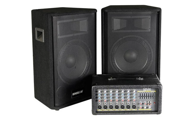 Juega PA con 2 altavoces 150W RMS