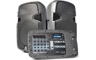 Vonyx PSS302 Set Portatil 10" SD/USB/MP3/BT con Tripode