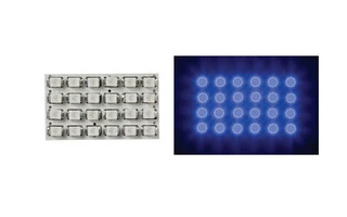 MÓDULO DE ILUMINACIÓN - LEDs AZULES CON DIFUSOR REDONDO - 12V 