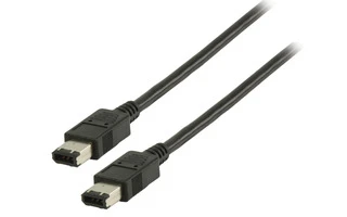 Cable FireWire de 6-pines a 6-pines