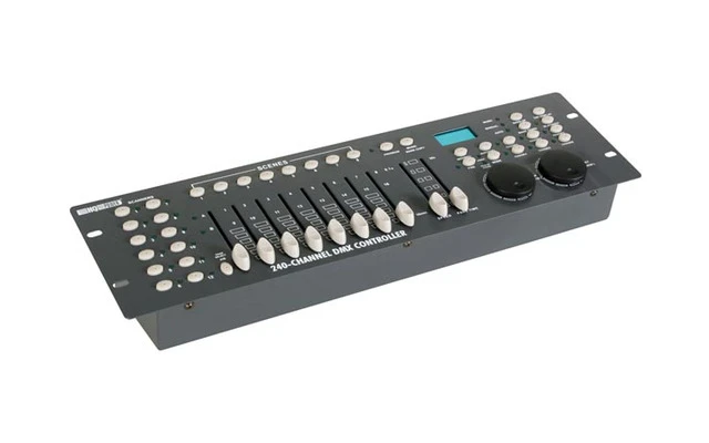 Controlador DMX de 240 canales con ruedas JOG