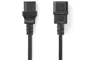 Cable de alimentación - IEC-320-C14 - IEC-320-C13 - 2,0 m - Negro - Nedis CEGP10500BK20