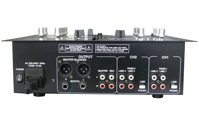 Mesa de mezclas 2 canales con USB - SD & Bluetooth