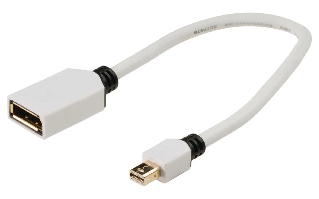 Cable adaptador Mini DisplayPort de mini DisplayPort macho a DisplayPort hembra de 0,20 m