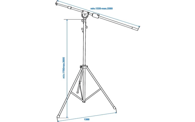 OMNITRONIC Soporte para micrófono aéreo