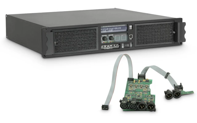 Ram Audio W 12000 DSP Amplificador de PA 2 x 5900 W 2 Ohmios con Módulo DSP