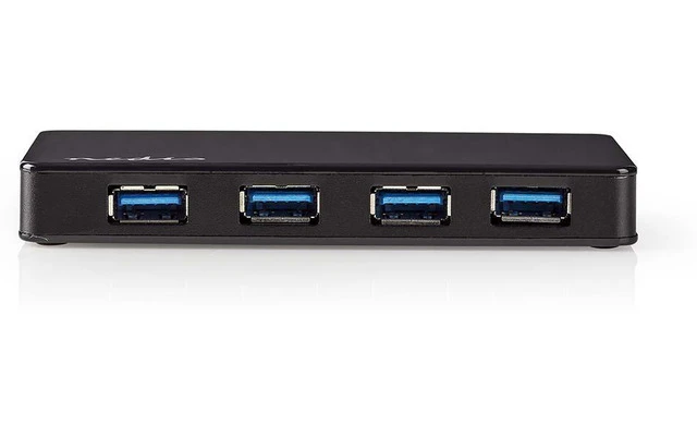 Concentrador USB - 4 puertos - Alimentación USB 3.0 - Fuente de Alimentación Independiente - 5 G