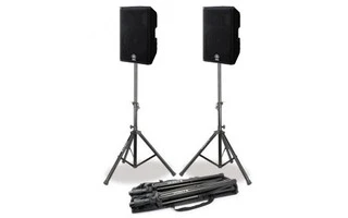 2x Yamaha DXR 12 MKII + Trípode altavoces