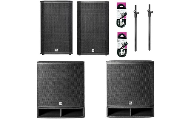 Pack Estéreo HK Audio Portable Sub  118 A / 112XA Full Set