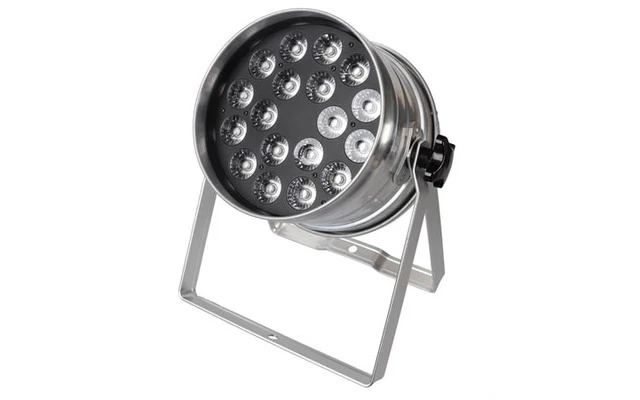 HQ Power LED PAR 64 RGBW 18 x 4 W - Cromado