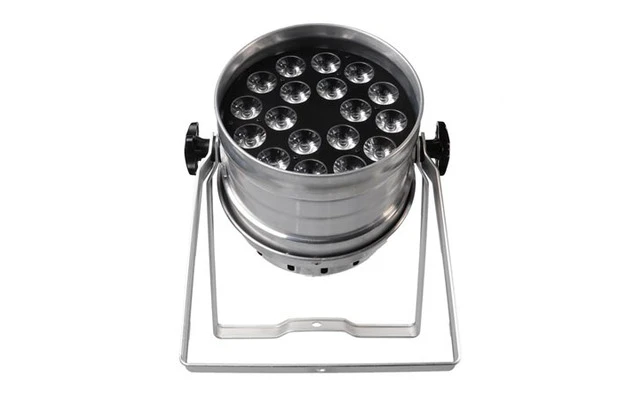 HQ Power LED PAR 64 RGBW 18 x 4 W - Cromado