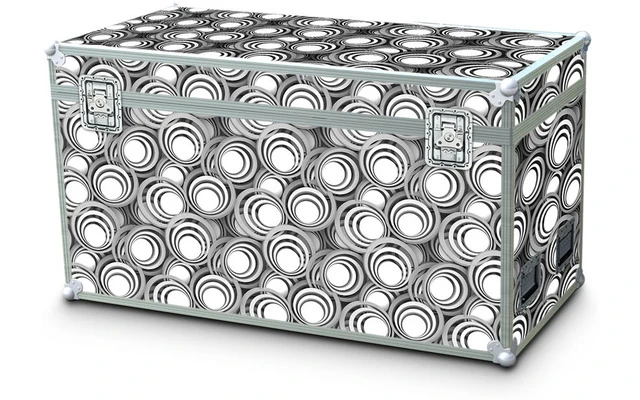 Adam Hall Hardware Imageboard 7 CIRCLES B/W Tablero de abedul con motivo de Círculos blancos/neg