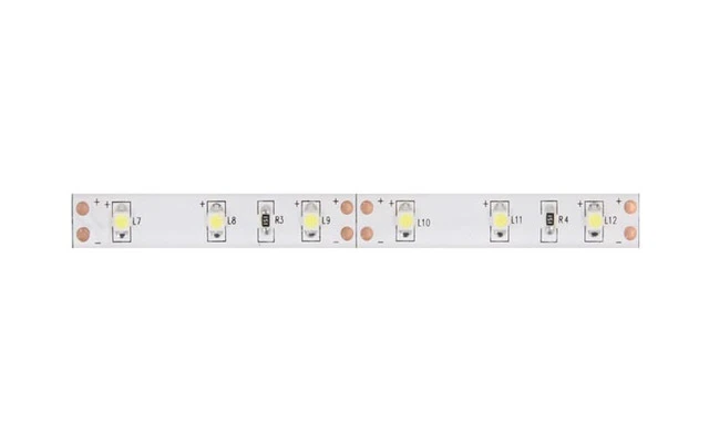 Tira de LEDs con alimentador - Color blanco frío - 180 LEDs - 3 metros - 12V