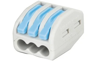 Showgear Cable Terminal - 3 vías codificación por colores rojo - Azul
