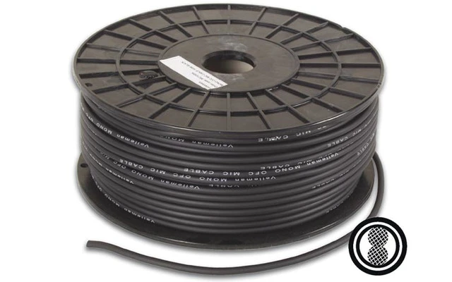 Cable OFC para micrófono estéreo - Negro