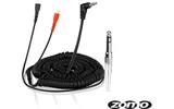 Cable espiral para Sennheiser HD 25 - Negro 4.5 m