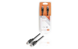Cable de red UTP CAT5e de RJ45 macho a macho de 3,00 m en gris - König KNC85100E30