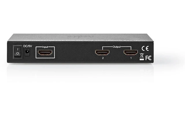 Divisor HDMI - 2 Puertos - 1x Entrada HDMI - 2x Salidas HDMI - Nedis VSPL3462AT