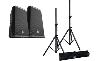 2x ElectroVoice ZLX 12BT + Pareja trípodes con bolsa