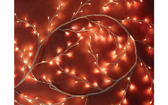 Cadena de luz con LEDs - color blanco - 160 LEDs IP44 - 7 metros