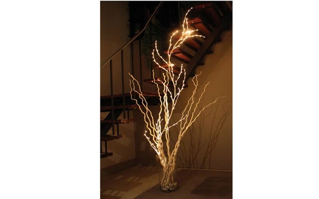 Cadena de luz con LEDs - color blanco - 160 LEDs IP44 - 7 metros
