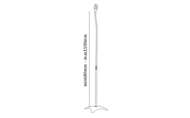 Audizio HTS10 Satellite Speaker Floor Stand, set of 2