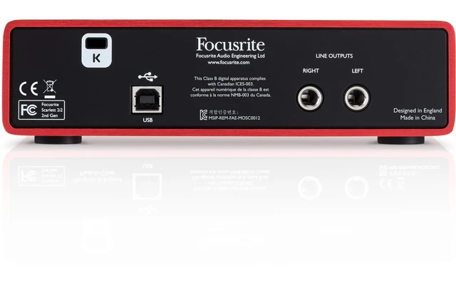 Focusrite Scarlett 2i2 2nd Gen