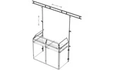 Vonyx DB3L Puente de luces para mesa DJ DB3