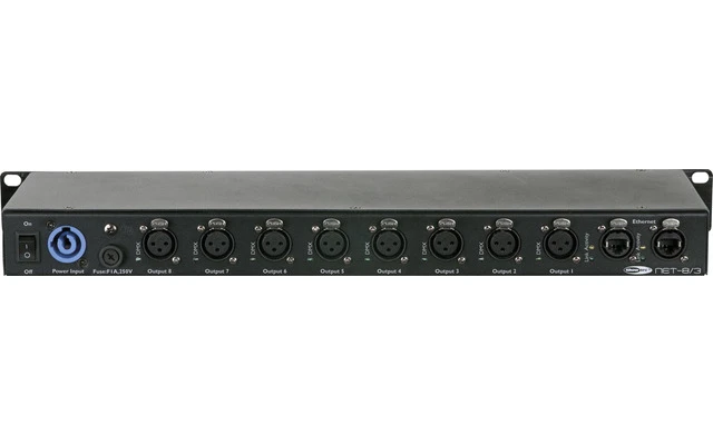 Showtec NET-8/3 - 8 Canales ART-Net / Kling Net Nodo - 3 Pin XLR