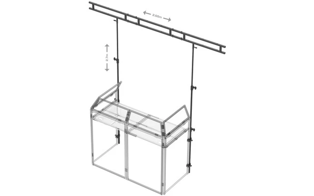 Vonyx DB3L Puente de luces para mesa DJ DB3