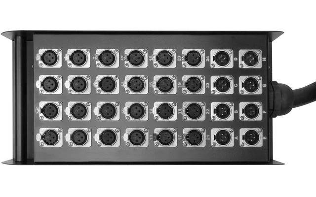 Adam Hall 32 canales Repartidor de Escenario 24/8 Metal 30 m