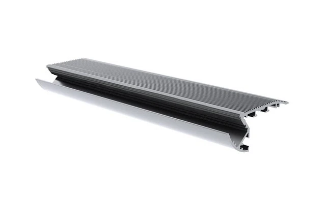 ALU-STAIR - PERFIL DE ALUMINIO PARA CINTAS DE LEDs - ESCALERA - ALUMINIO ANODIZADO - PLATEADO - 