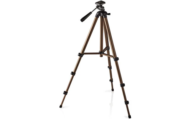 Trípode - Panorámica e Inclinación - Hasta 2 kg - 130 cm - Negro/plata - Nedis TPOD2100BZ