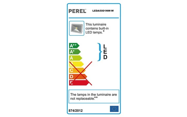 Proyector LED de diseño - 10 W - Color Blanco Neutro - Carcasa Blanca