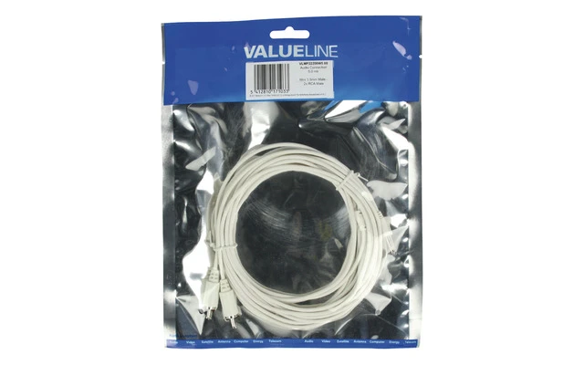 Cable de audio RCA a 3.5mm - Valueline VLMP22200W5.00
