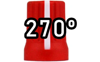 DJ Techtools Chroma Caps Super Knob 270º Rojo