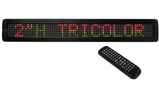 Letrero luminoso tricolor programable - 660 x 98mm