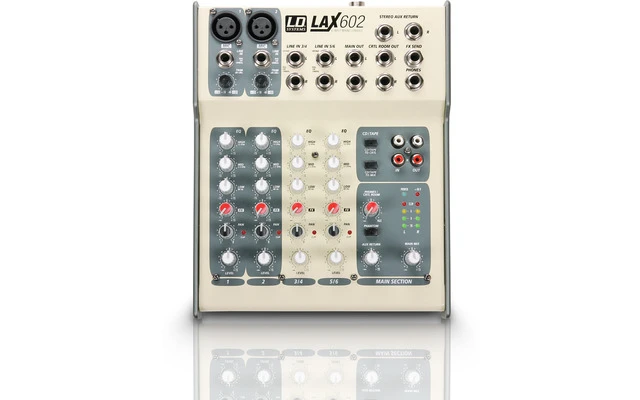 LD Systems LAX 602 - Mesa de Mezclas 6 Canales con retorno AUX