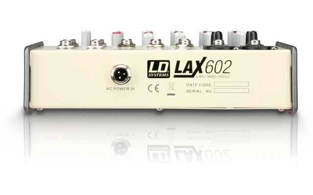 LD Systems LAX 602 - Mesa de Mezclas 6 Canales con retorno AUX