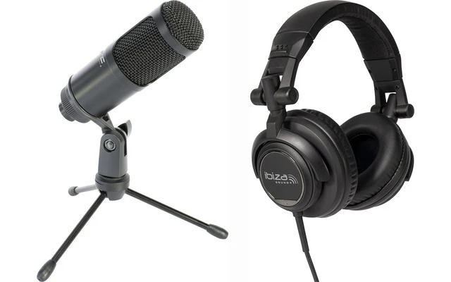 PodCast Entry - Micrófono USB + Auriculares