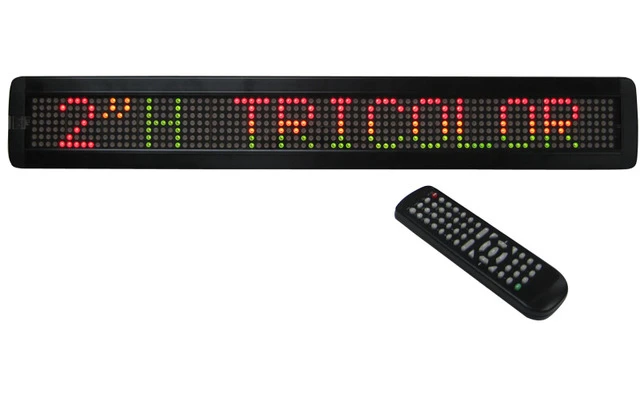 Letrero luminoso tricolor programable - 660 x 98mm