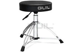 Guil SL-17 Sillín cromado reforzado con asiento redondo de doble espesor/mayor densidad.
