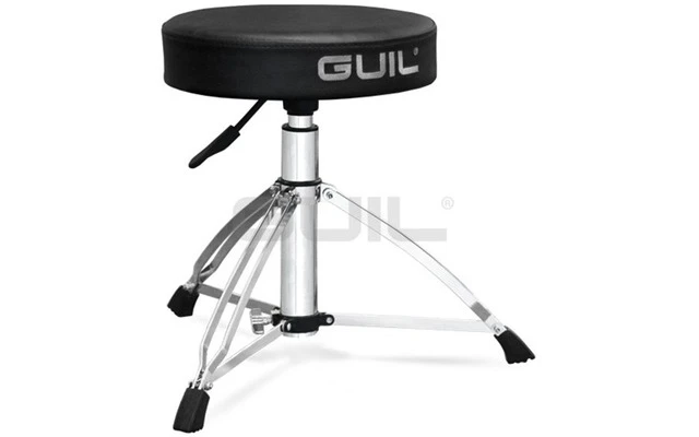 Guil SL-17 Sillín cromado reforzado con asiento redondo de doble espesor/mayor densidad.