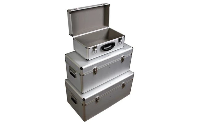 Juego de 3 maletas de aluminio