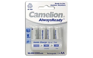NiMH AA 1.2V-2300mAh (4/tarjeta) ALWAYSREADY