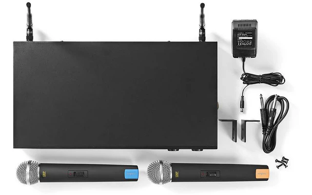 Micrófono Inalámbrico - 2 micrófonos - Cardioide - 40 Hz - 15 kHz - 600 Ohm - -93 dB - Control d