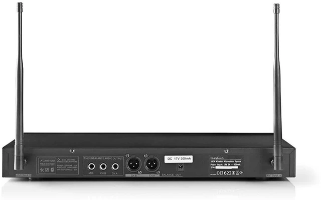 Micrófono Inalámbrico - 2 micrófonos - Cardioide - 40 Hz - 15 kHz - 600 Ohm - -93 dB - Control d